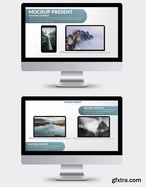 Mock-up Powerpoint and Keynote Templatess