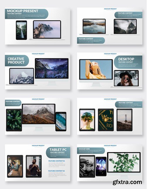 Mock-up Powerpoint and Keynote Templatess