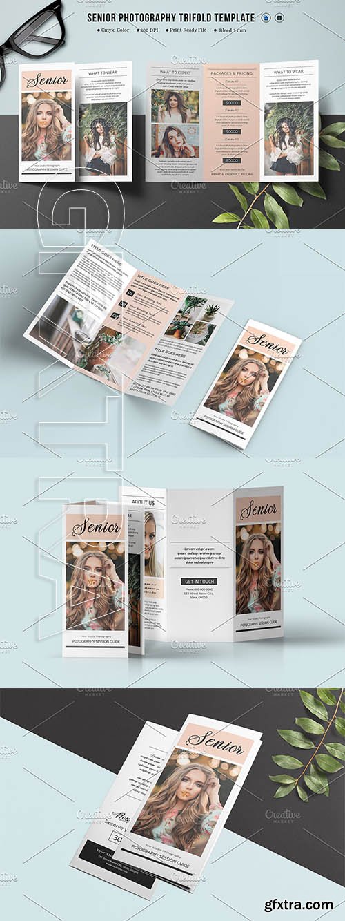 CreativeMarket - Trifold Photography Brochure - V874 3884576