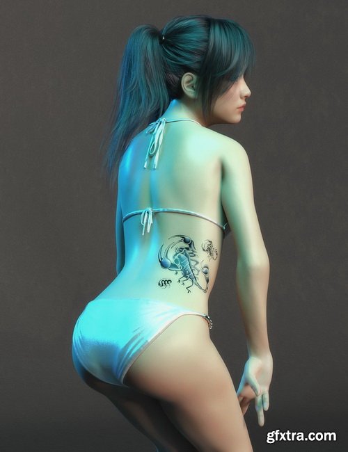 Daz3D - Saya HD Character And Hair for Genesis 8 Female