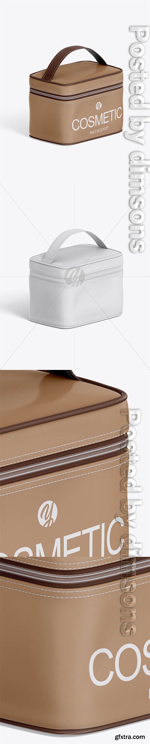 Cosmetic Bag Mockup - Half Side View 32425