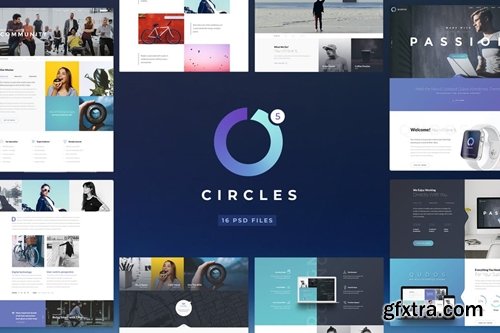 Circles 5 | Mutil-Concept Creative PSD Template