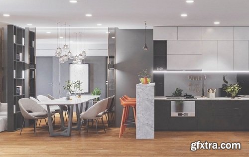 Interior Apartment Scene Sketchup Model By QuocViPhanPhan