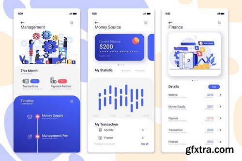 15 Finance app Screens