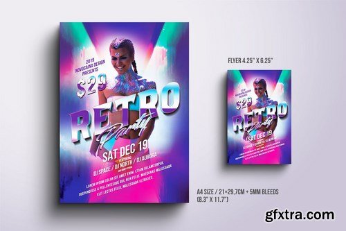 Retro Party Poster & Flyer