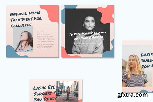 Fashion Instagram Post Template - Flat Liquid