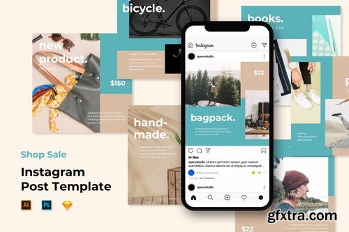 Instagram Post Feed Templates - Minimalist Shop