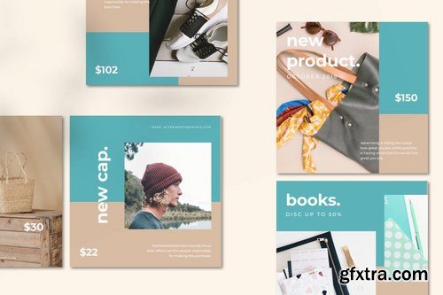 Instagram Post Feed Templates - Minimalist Shop