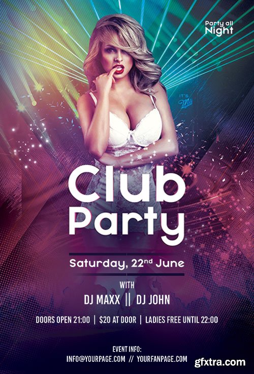 Club Party - Premium flyer psd template