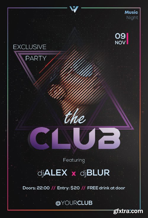 The Club - Premium flyer psd template