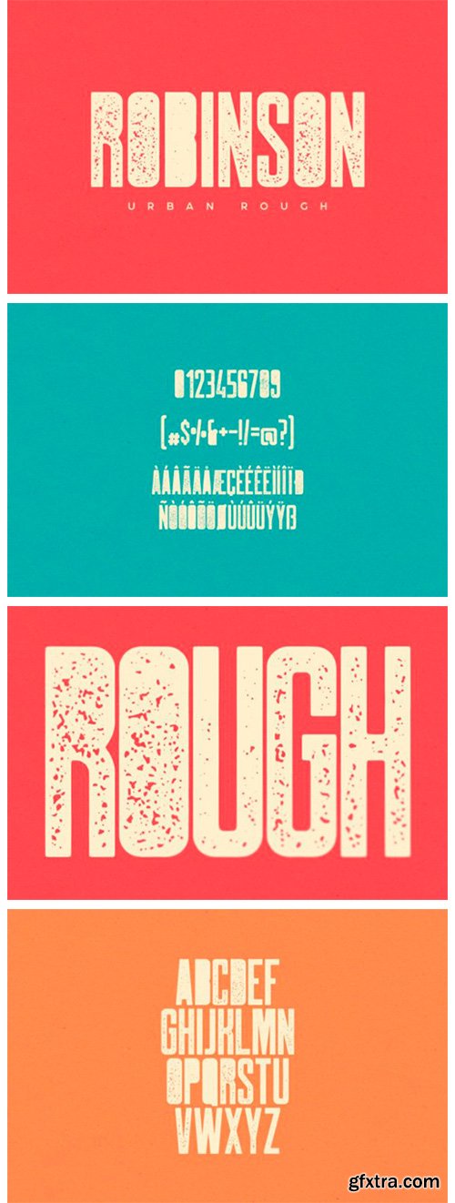 Robinson Urban Rough Font