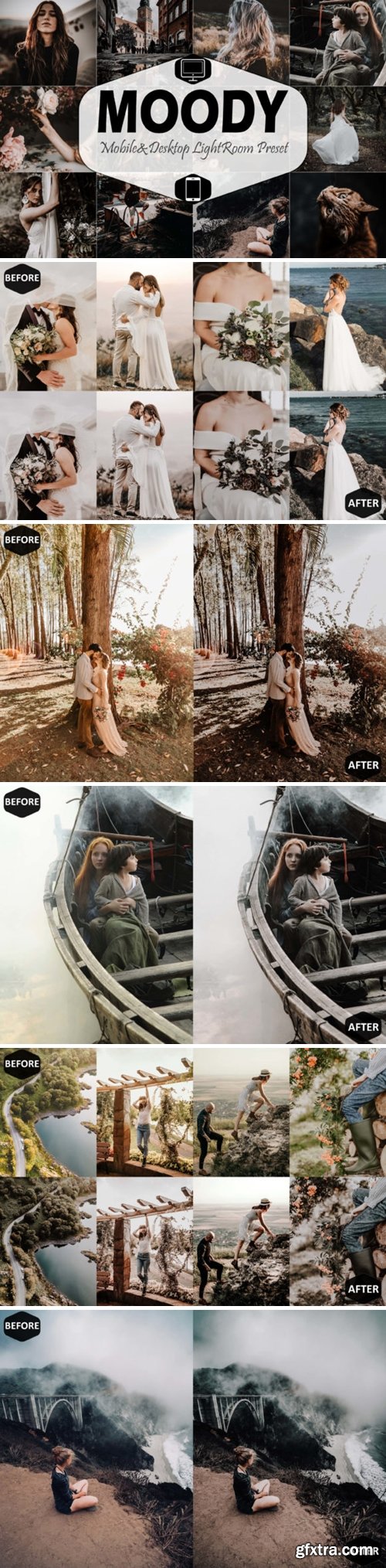 Moody Mobile & Desktop Lightroom Presets 1881815