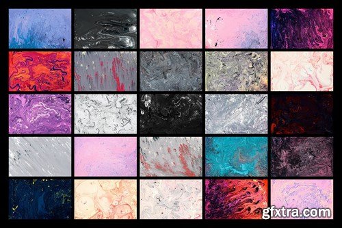 25 Real Marbled Paint Textures