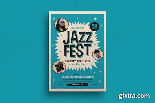 Old Jazz Festival Event Flyer