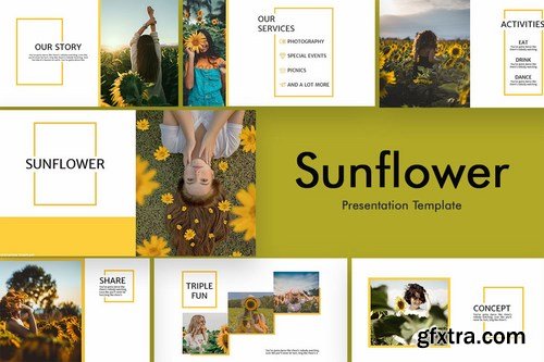 Sunflower - Multipurpose Powerpoint Google Slides and Keynote Templates