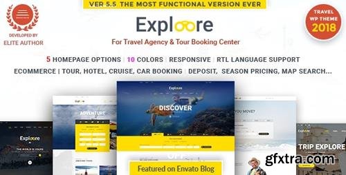 ThemeForest - Tour Travel WordPress | EXPLOORE v5.7 - 16170990
