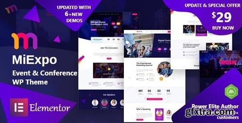 ThemeForest - MiExpo v1.0 - Event Conference Elementor WordPress Theme - 24209857