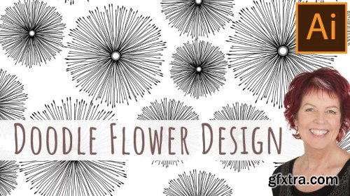 Doodle Flower Design & Pattern in Illustrator - An Illustrator for Lunch Class