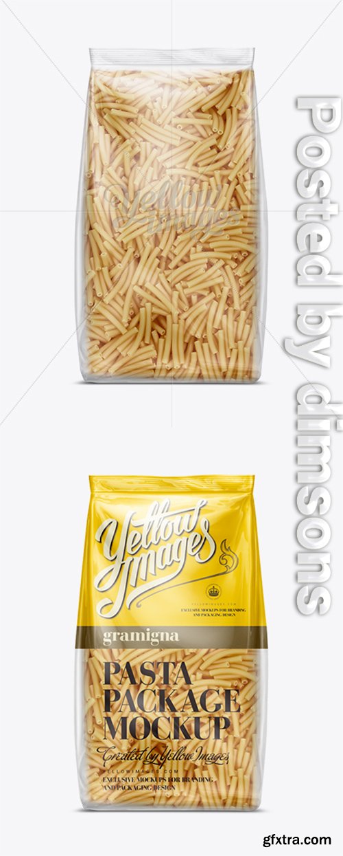 Gramigna Pasta Bag Mockup 11402