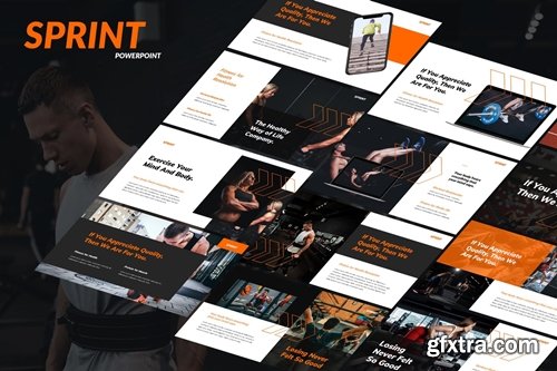 Sprint - Health & Fitness Powerpoint Template