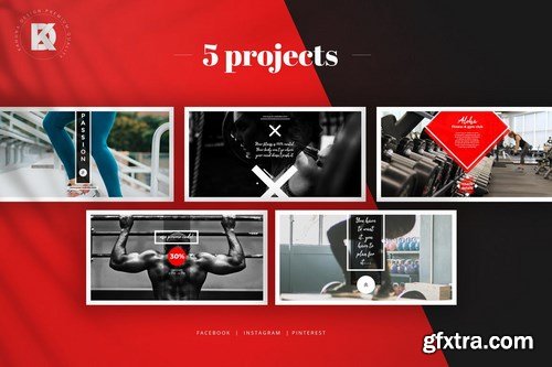 Fitness & Gym Social Media Banners Pack