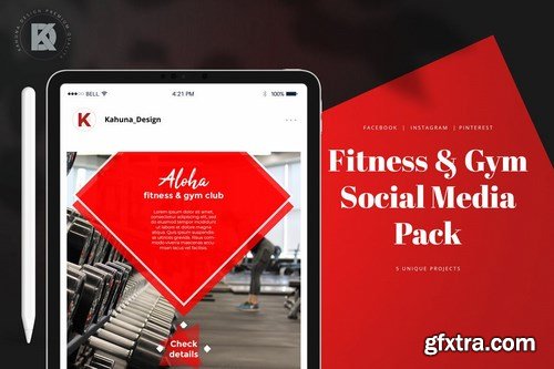 Fitness & Gym Social Media Banners Pack