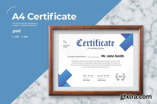 Certificate Template - A4 2