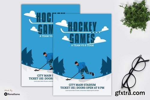 Hockey Games - Flyer Template