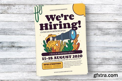 Playful Job Vacation Flyer