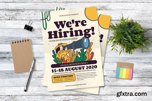 Playful Job Vacation Flyer