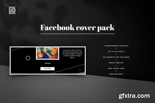 Black Facebook Cover Pack