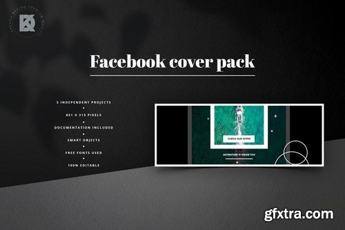 Black Facebook Cover Pack