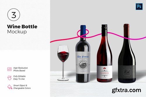 Wine Bottle Mockups