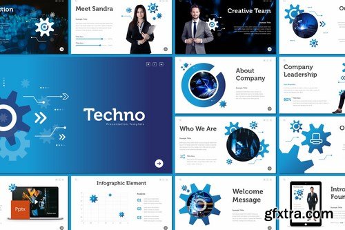 Techno - Powerpoint Google Slides and Keynote Templates