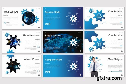 Techno - Powerpoint Google Slides and Keynote Templates