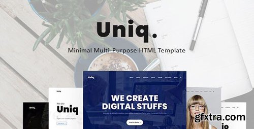 ThemeForest - Uniq v1.0 - Minimal Multipurpose Creative HTML Template - 23801189