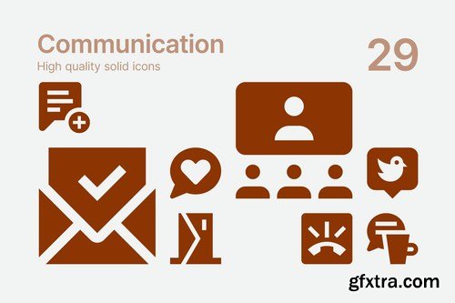 Construction Business and Communication Icons Pack