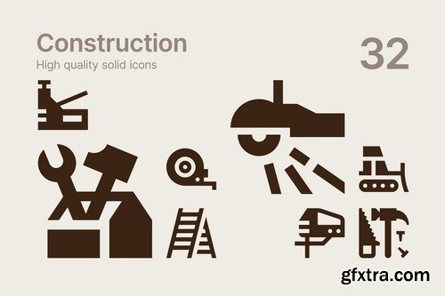 Construction Business and Communication Icons Pack