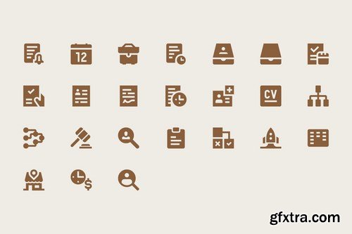 Construction Business and Communication Icons Pack