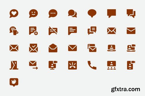 Construction Business and Communication Icons Pack