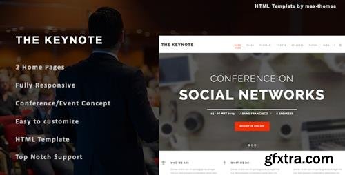 ThemeForest - The Keynote v1.0 - Conference/Event HTML Template - 23990749