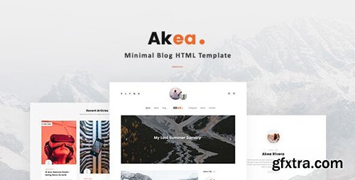 ThemeForest - Akea v1.0 - Minimal Blog HTML Template - 24066849