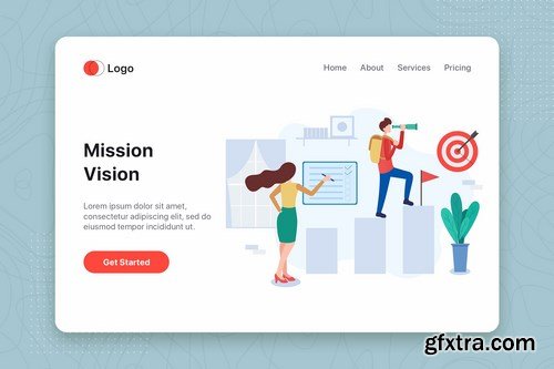 Modern Website Illustration Hero Image Web BannerWebsite Header Bundle