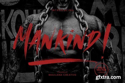 MANKIND - SVG Brush Font