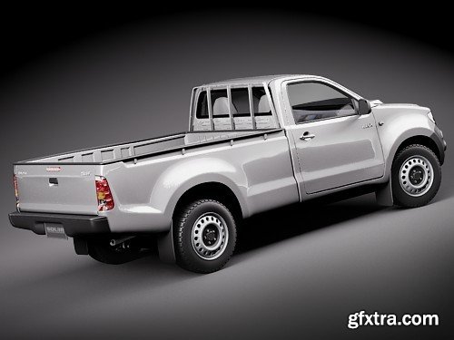 Toyota Hilux single cab 2009 3D model