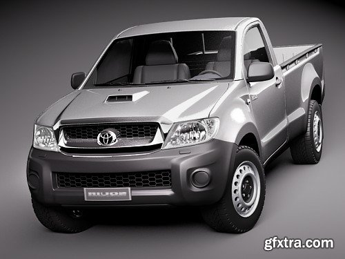 Toyota Hilux single cab 2009 3D model