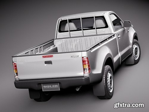 Toyota Hilux single cab 2009 3D model