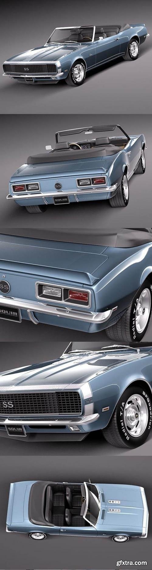 Chevrolet Camaro SS RS 1967 convertible 3d model