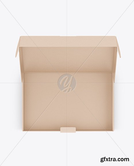 Opened Kraft Box Mockup 50475