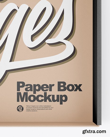 Opened Kraft Box Mockup 50475